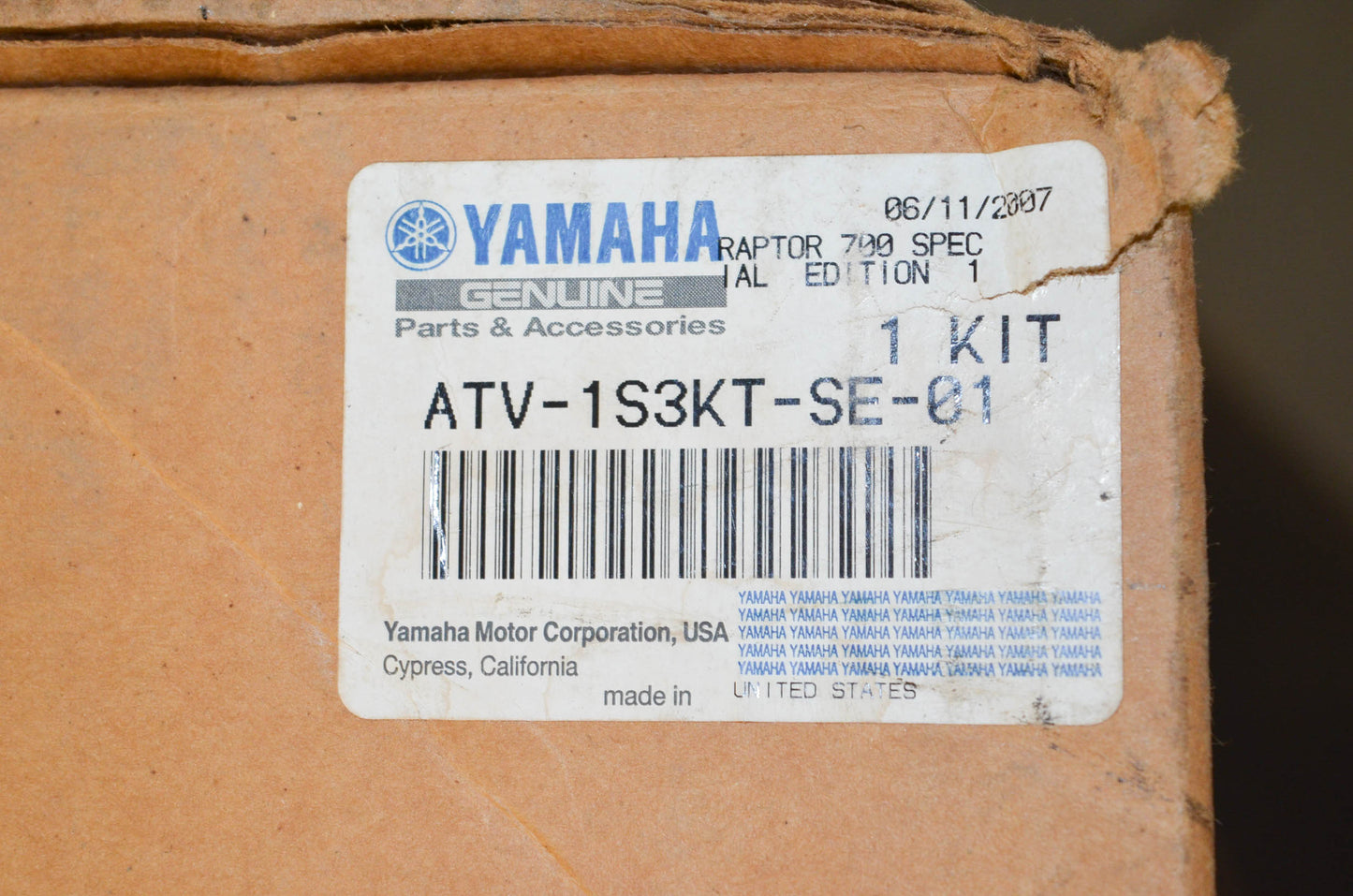 New OEM Yamaha Raptor 700 Special Edition 1 Grab Bar & Guards Kit NOS