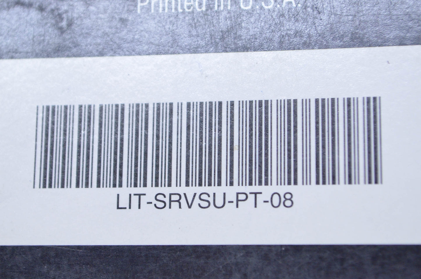 OEM Yamaha LIT-SRVSU-PT-08 University Service Support Guide