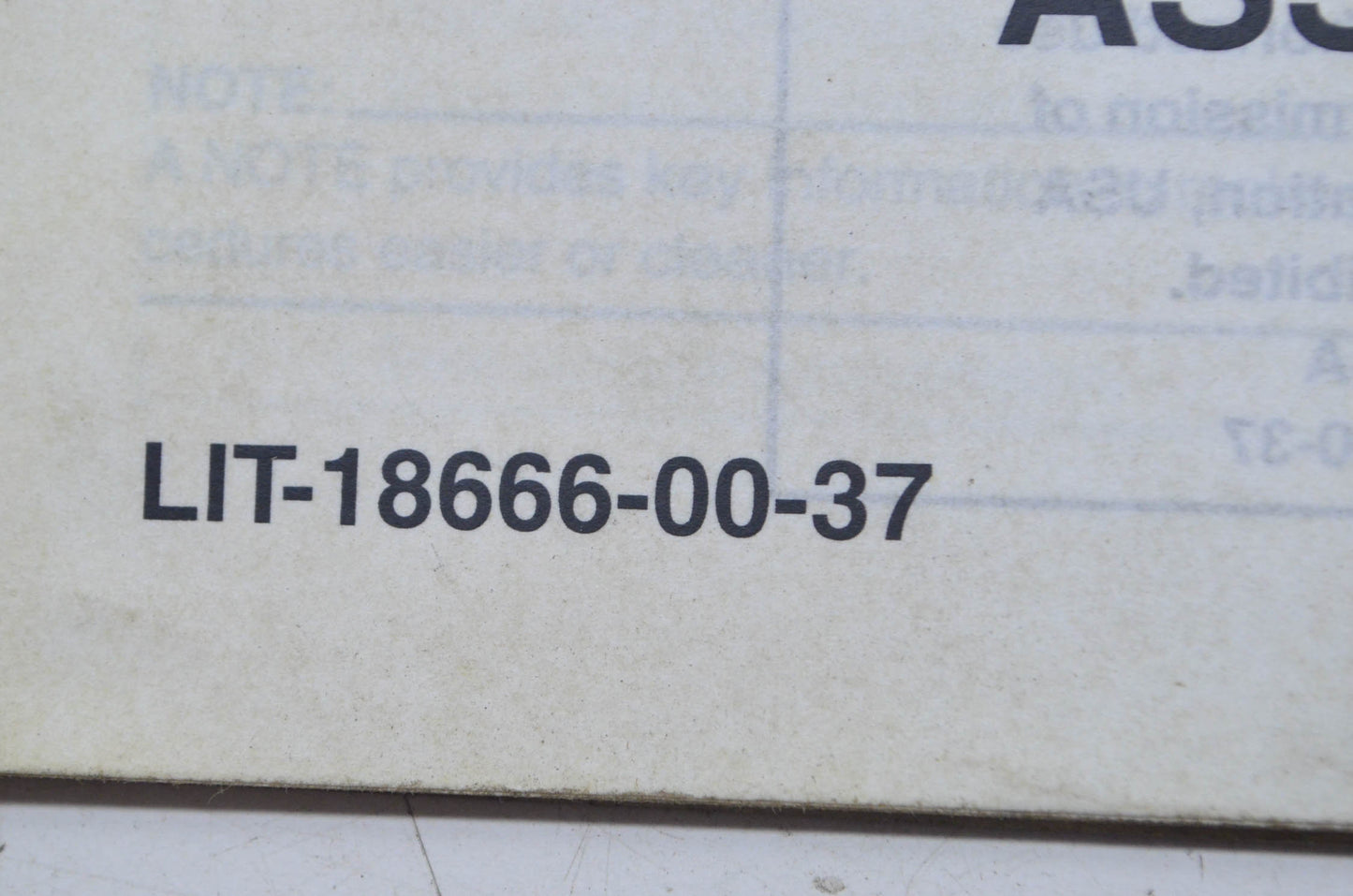 OEM Yamaha LIT-18666-00-37 FX/FX CRUISER/HIGH OUTPUT Assembly Manual