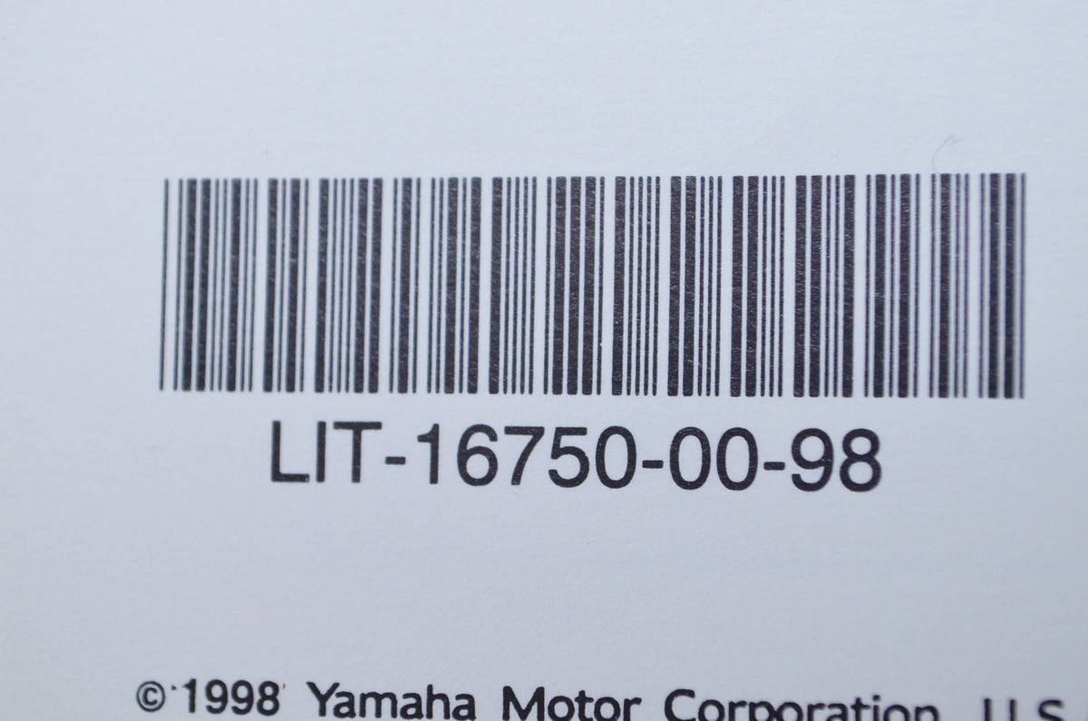 OEM Yamaha LIT-16750-00-98 1996 H 1997 J 1998 K Riva Scooters Flat Rate Manual