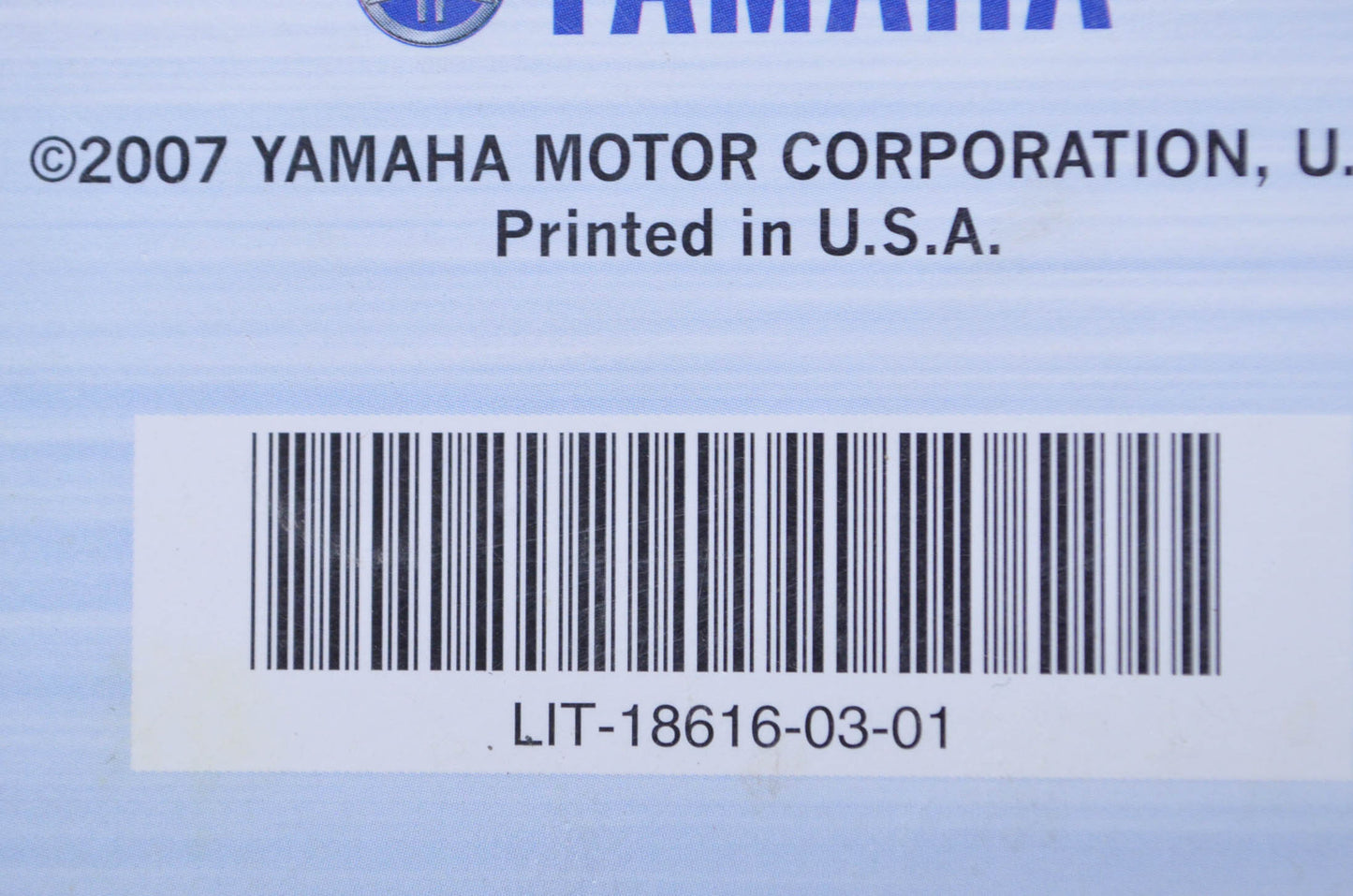 OEM Yamaha AR/SR/SX230 High Output Boat 2007 Service Manual