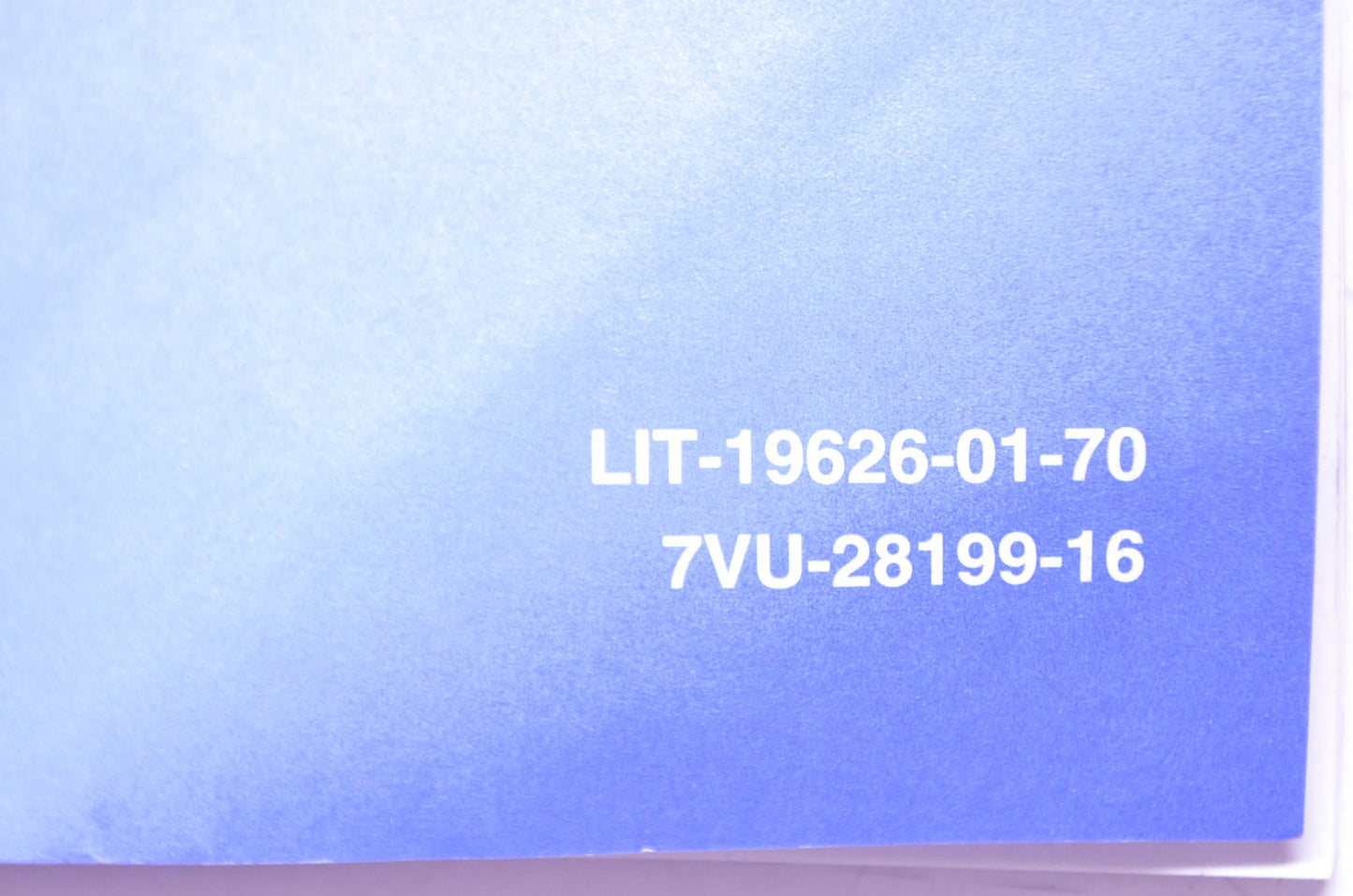 OEM Yamaha Generator EF2800i Owner's Manual