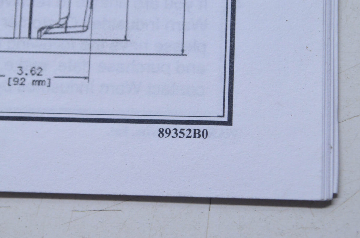 Warn 89352B0 Provantage 2500 Winch Service Instruction Guide NOS