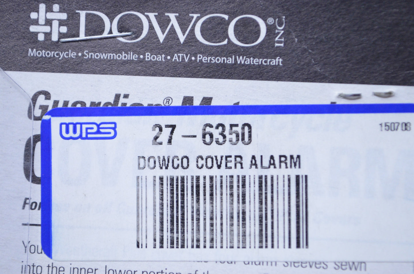 New OEM Dowco Motorcycle Cover Alarm NOS