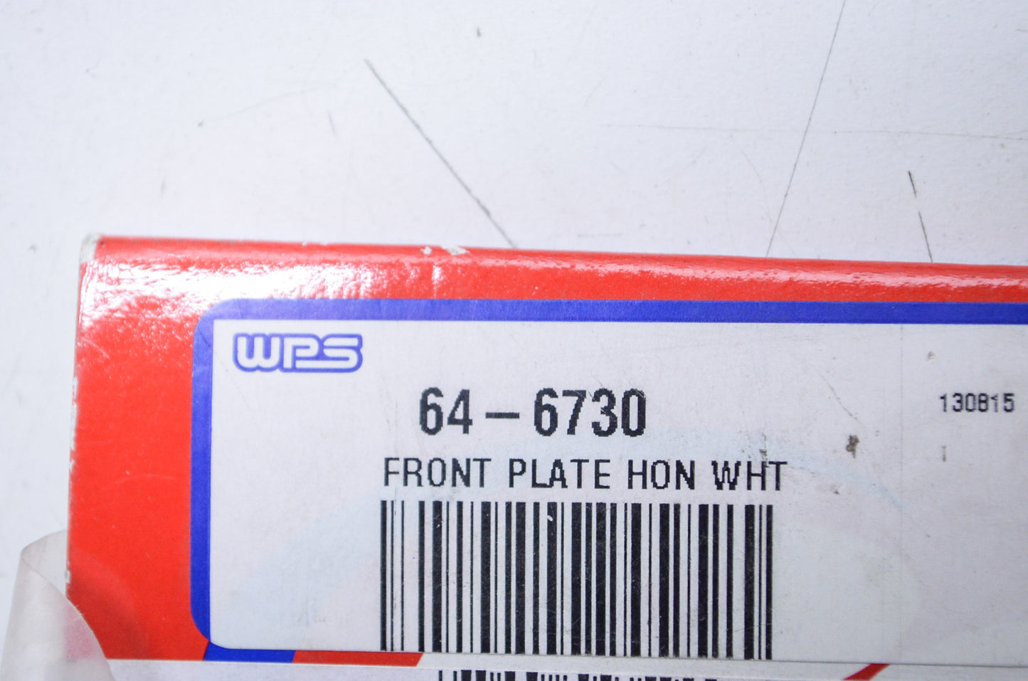 Polisport 64-6730 White Number Plate NOS