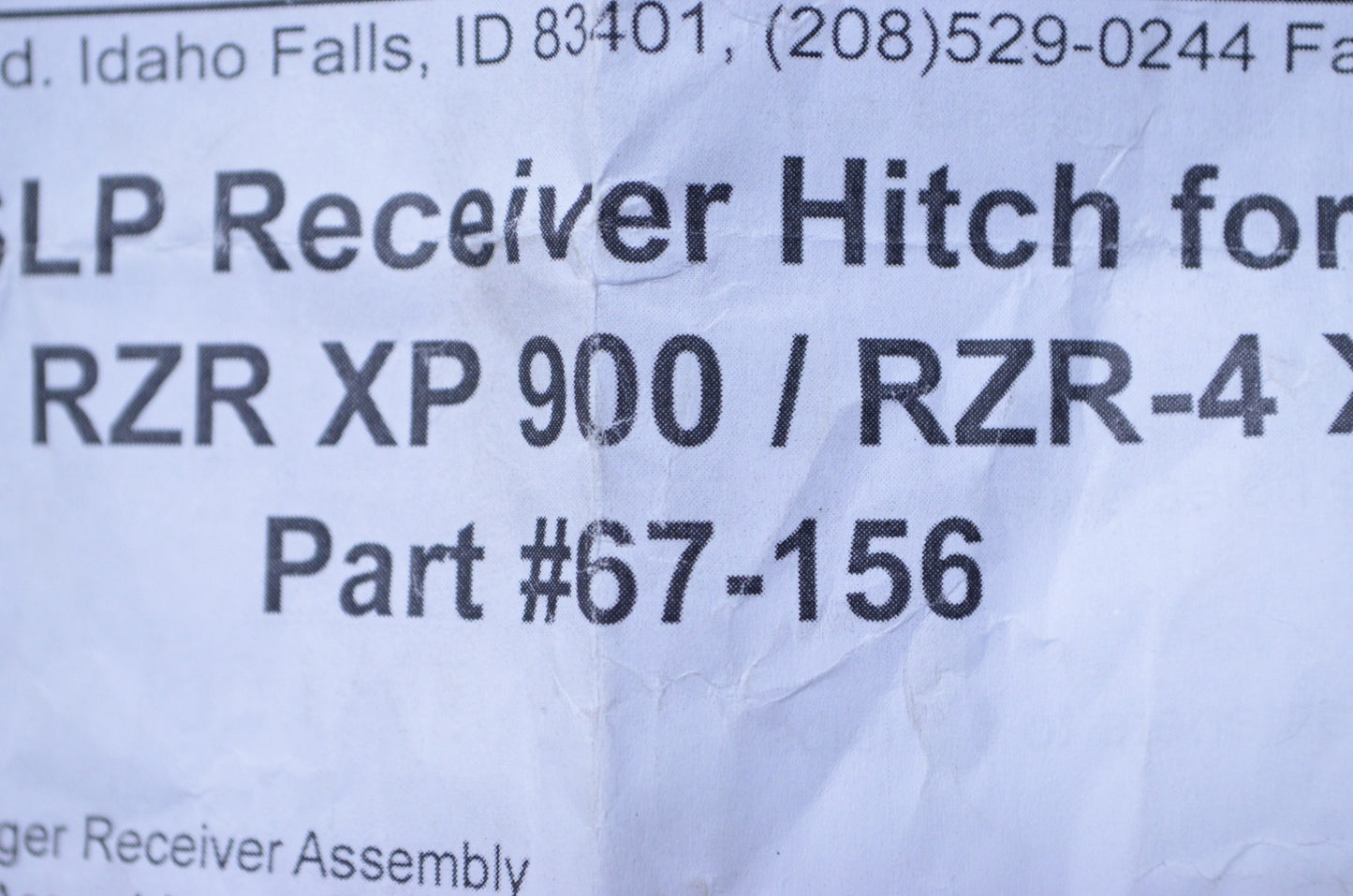 SLP 67-156 Polaris Receiver Hitch NOS