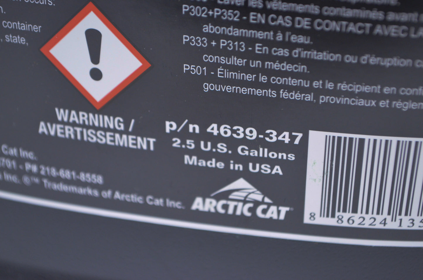 New OEM Arctic Cat APV Synthetic Injection Oil 2.5 Gal NOS