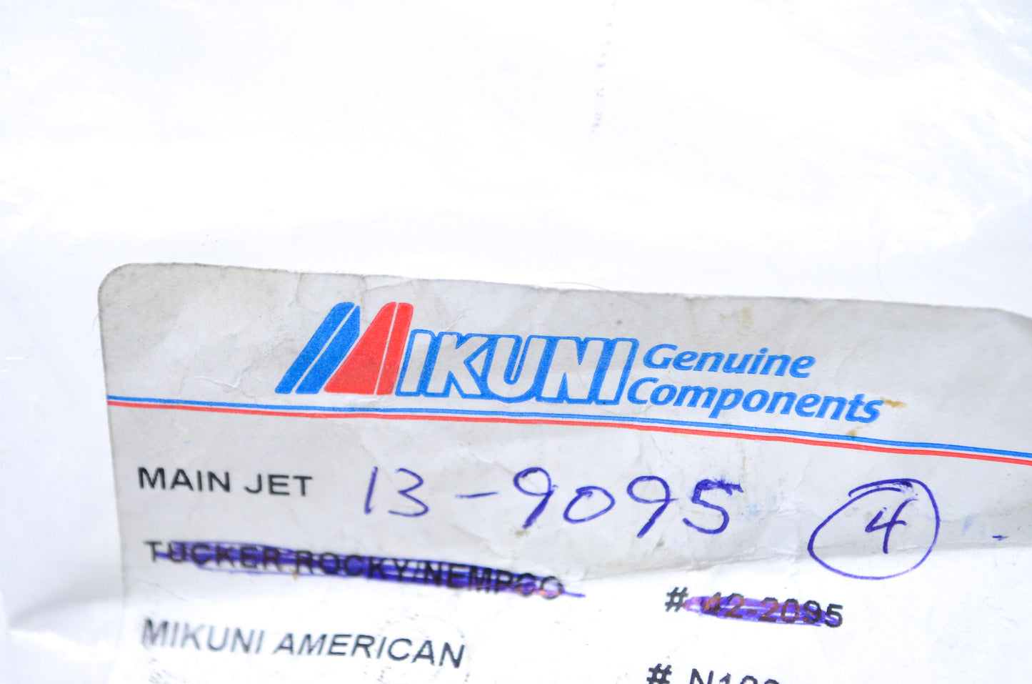 Mikuni 13-9095 Main Jet #95 Qty 4 NOS