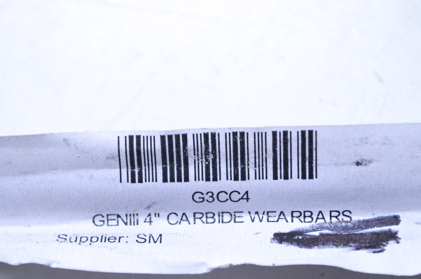Gen III G3CC4 4" Carbide Runner Wear Bar NOS
