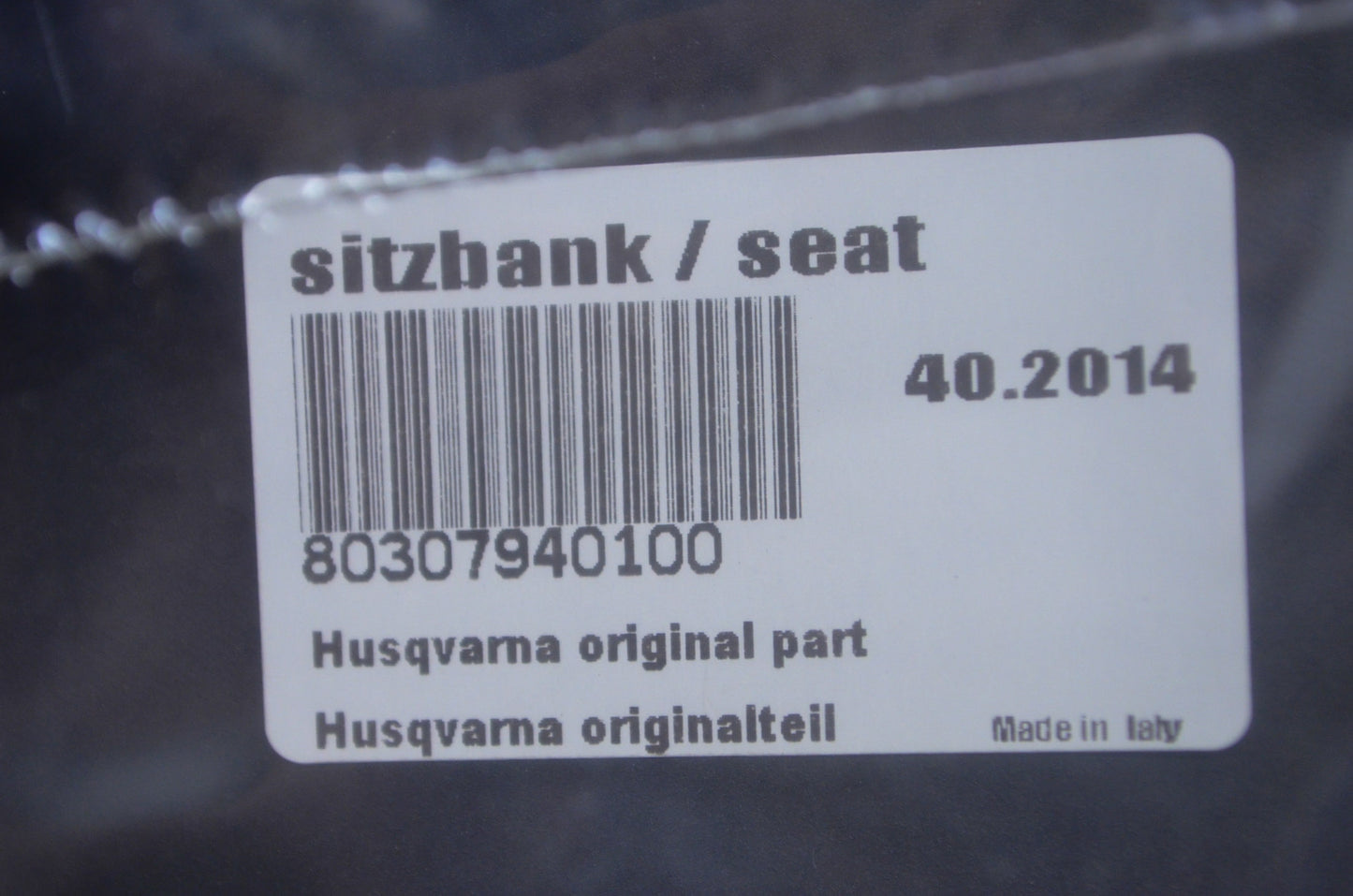 New OEM Husqvarna Blue Low Seat NOS