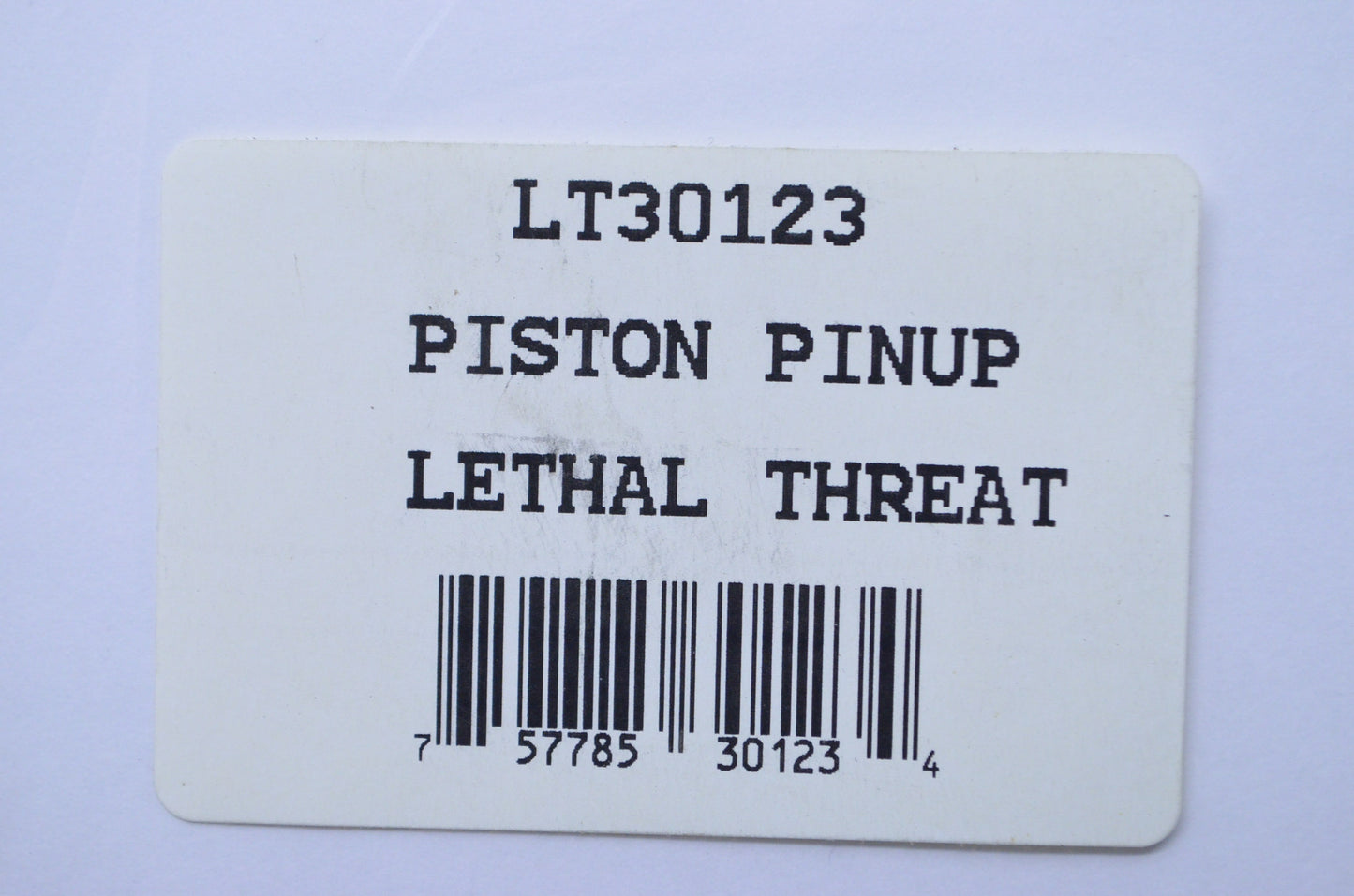 New Lethal Threat Piston Pinup Girl Embroidered Patch NOS