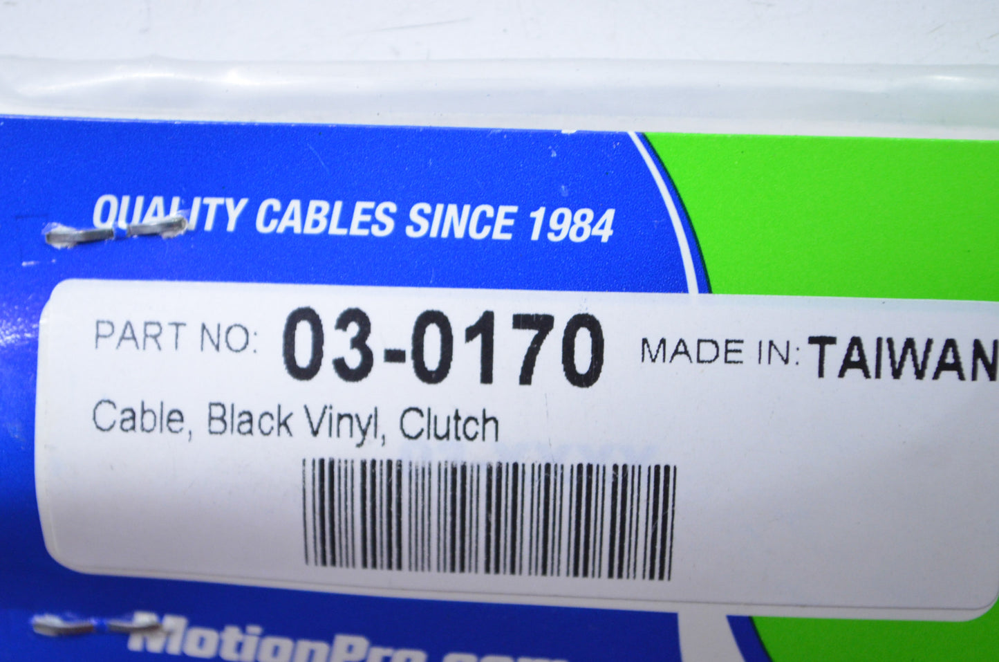 New Motion Pro Black Vinyl Clutch Cable NOS