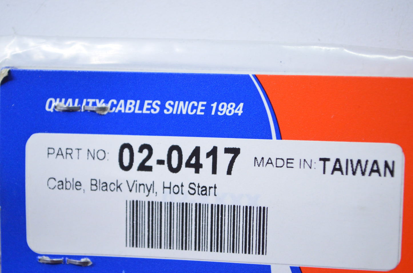Motion Pro 02-0417 Black Vinyl Hot Start Cable NOS