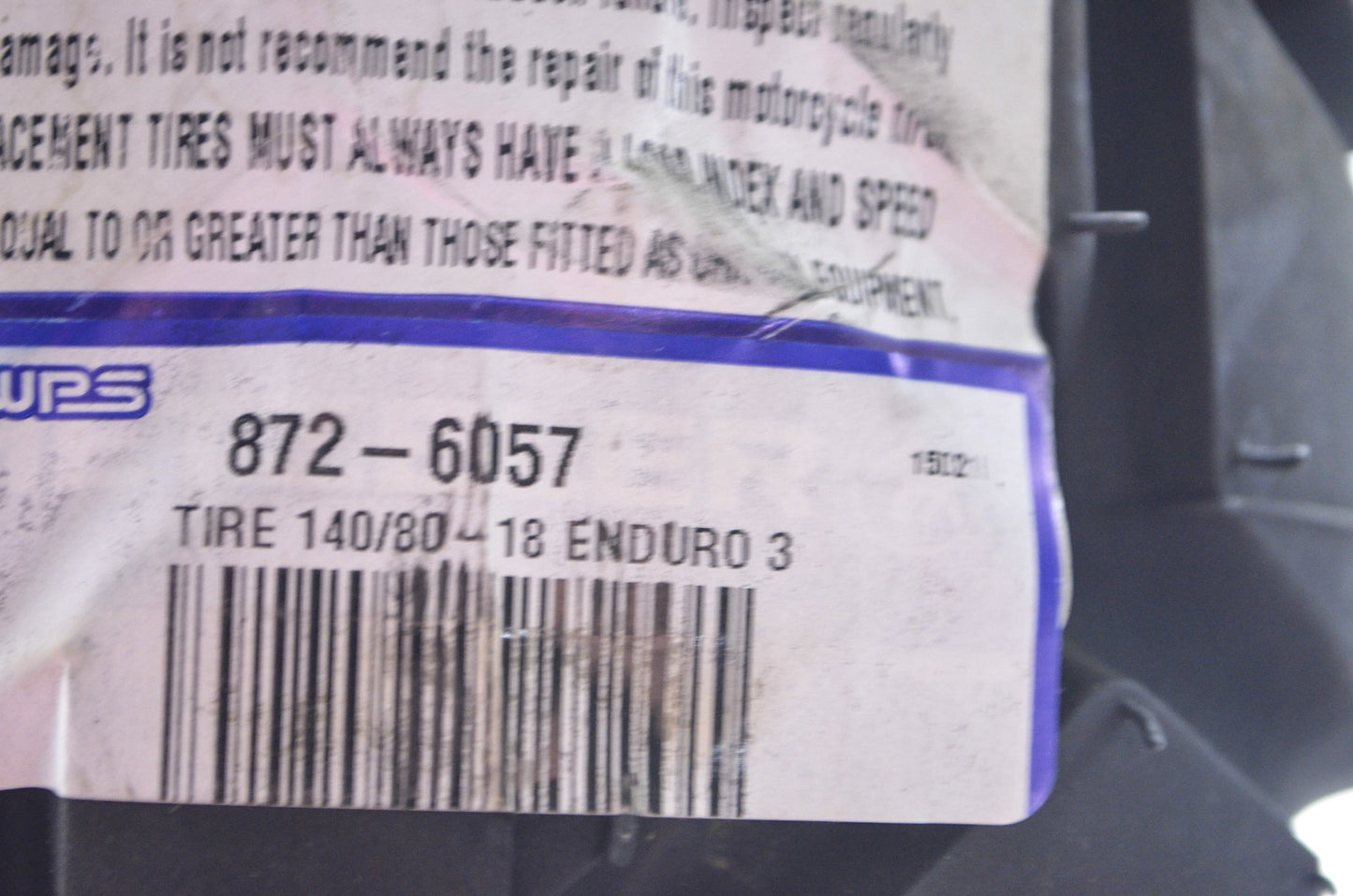 Metzeler 872-6057 140/80-18 70S Enduro 3 Sahara Rear Tire NOS