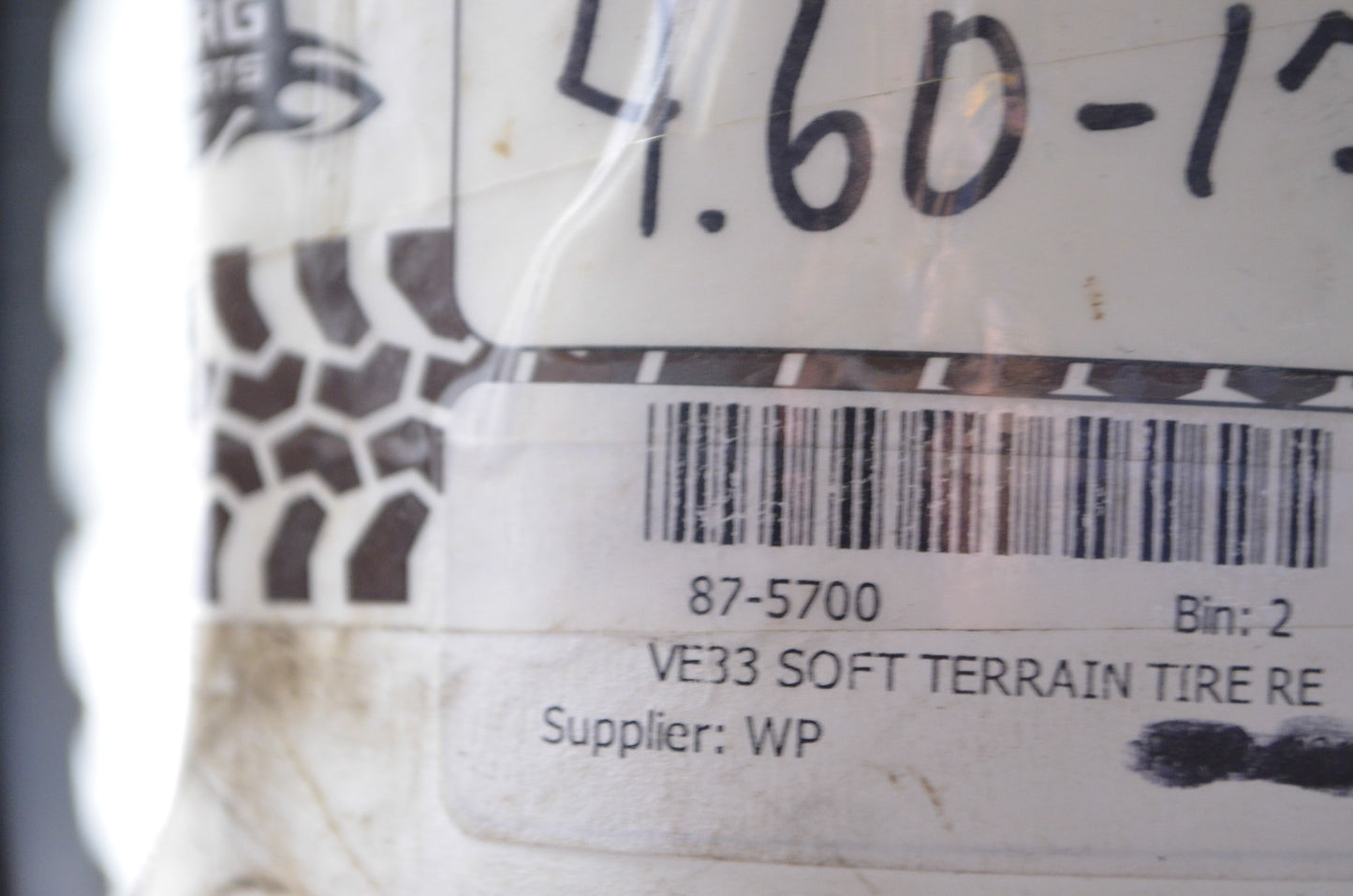 New IRC 4.60-17 6 P.R. Volcanduro VE-33 Rear Tire NOS