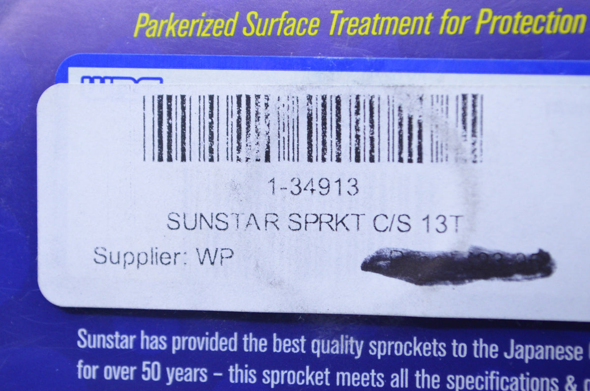 Sunstar 34913 Steel Countershaft Sprocket 13T NOS