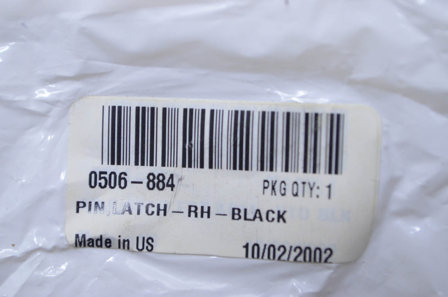 OEM Arctic Cat 0506-884 Black Right Hand Latch Pin NOS