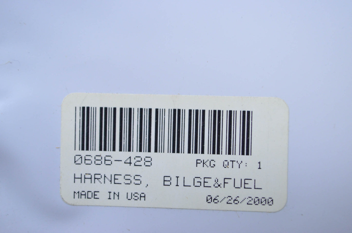 Tigershark 0686-428 Bilge & Fuel Harness NOS