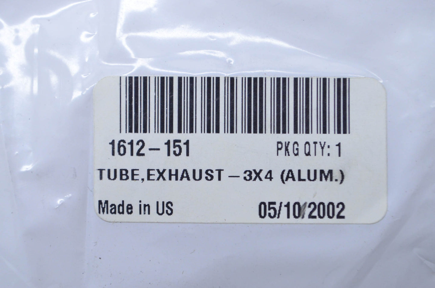Tigershark 1612-151 Aluminum 3x4 Exhaust Tube NOS