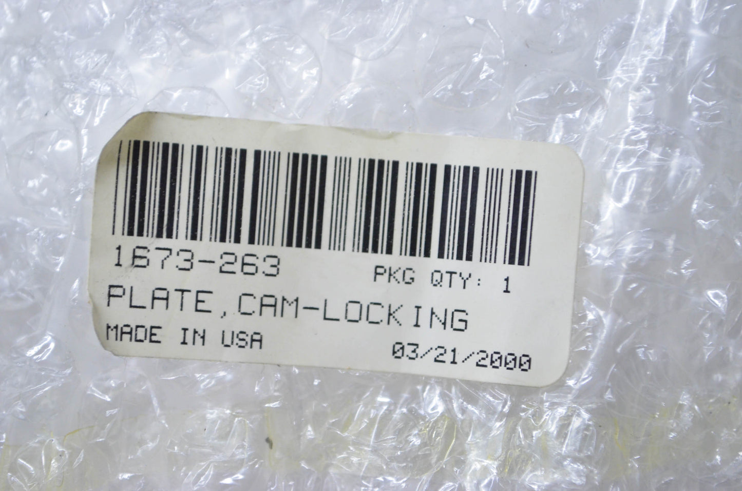 OEM Arctic Cat 1673-263 Locking Cam Plate NOS