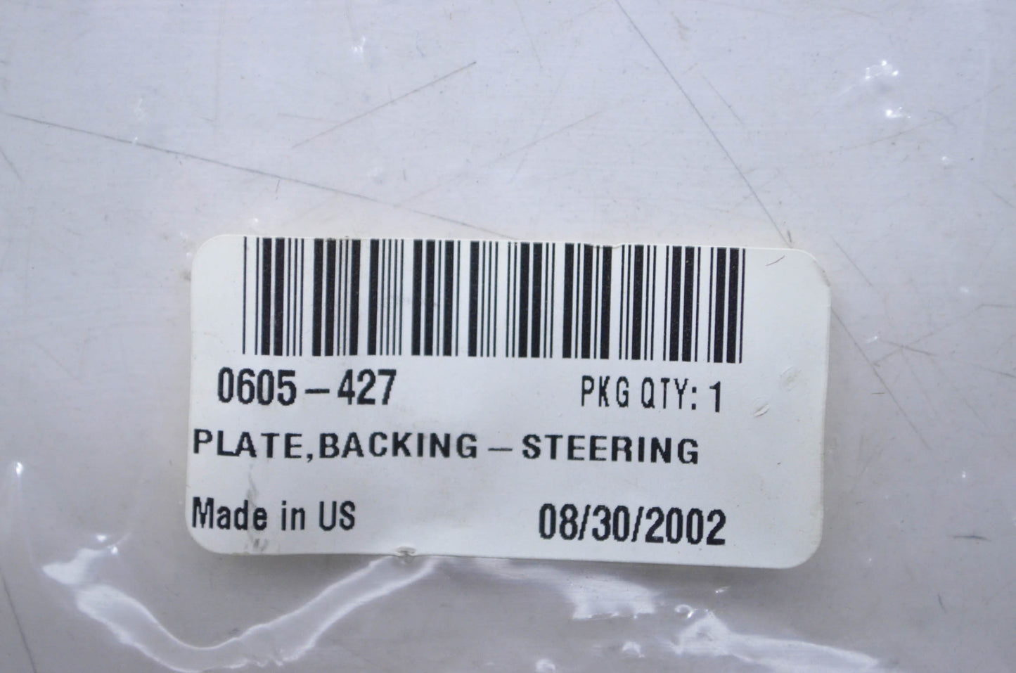 OEM Arctic Cat 0605-427 Steering Backing Plate NOS