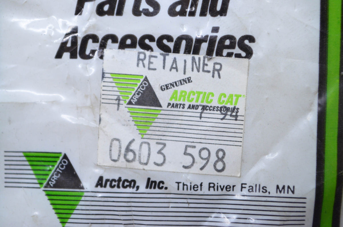 OEM Arctic Cat 0603-598 Ski Spring Plate Retainer NOS