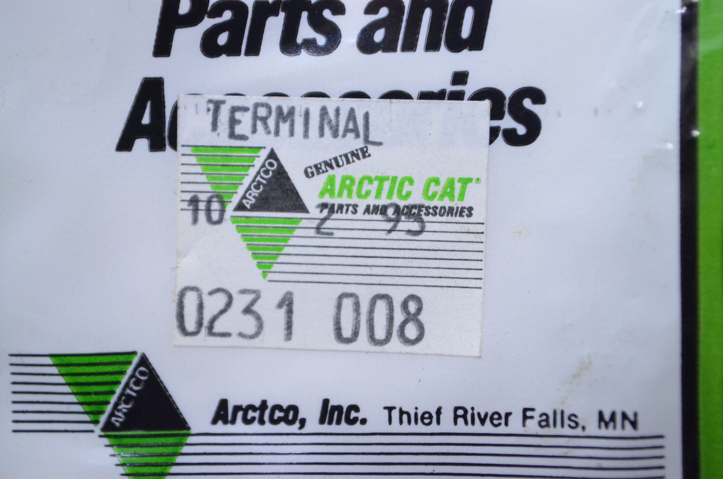 OEM Arctic Cat 0231-008 Gold Female Terminal NOS