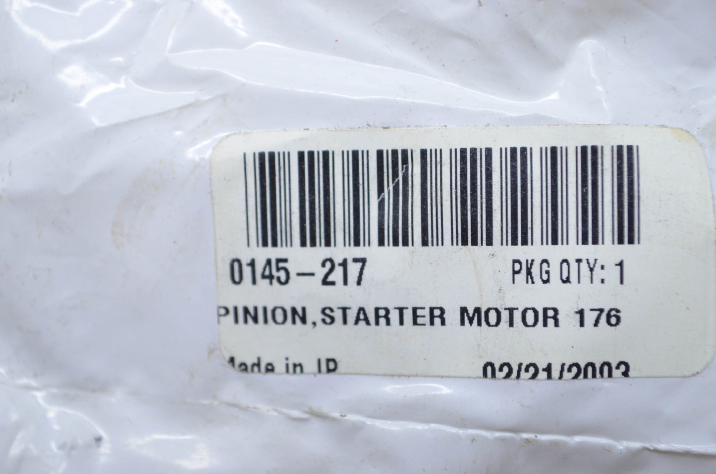 OEM Arctic Cat 0145-217 Starter Motor Pinion 176 NOS