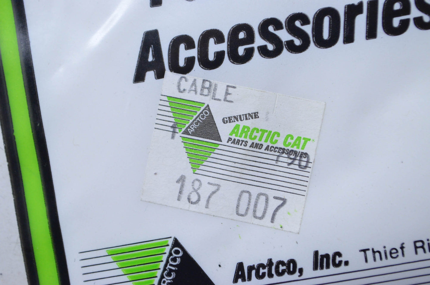 OEM Arctic Cat 0187-007 Throttle Cable NOS