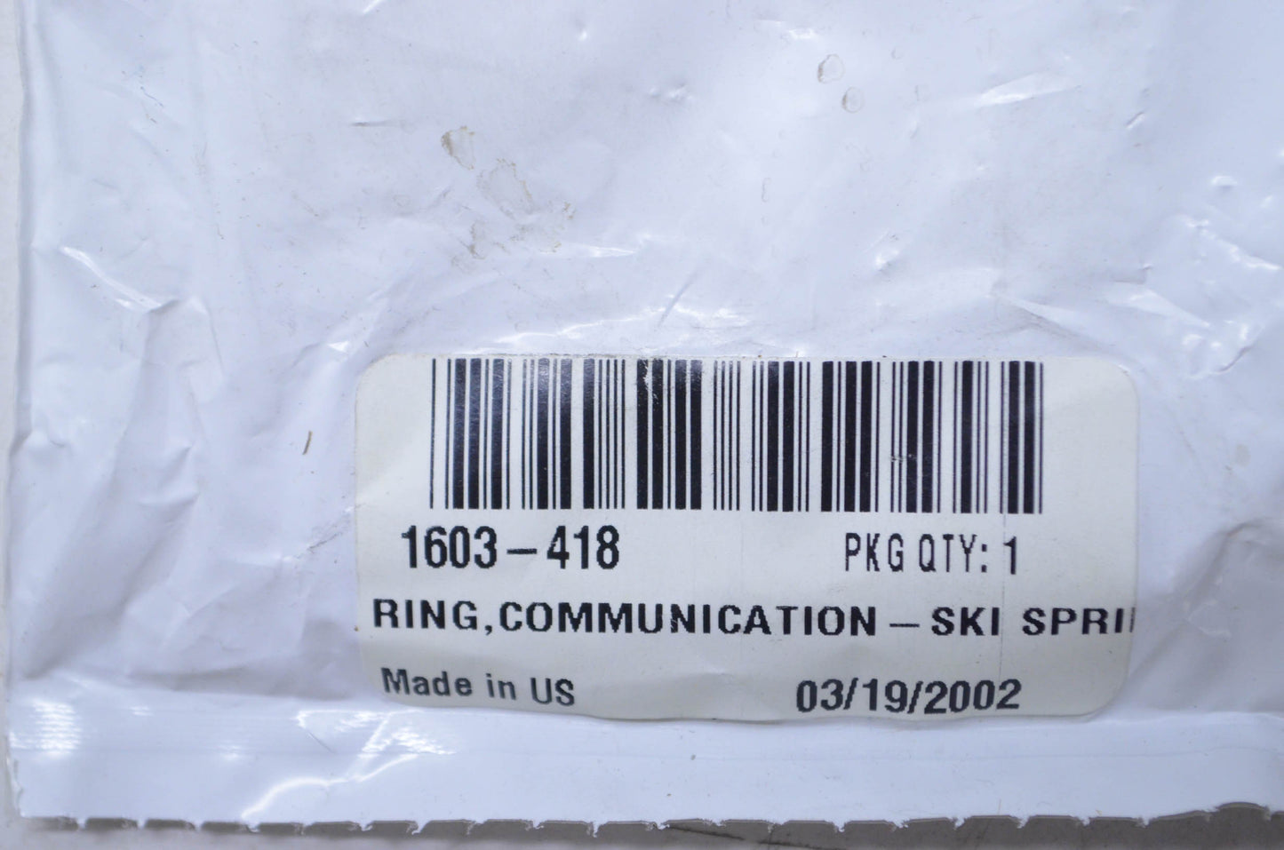 OEM Arctic Cat 1603-418 Ski Spring Communication Ring NOS