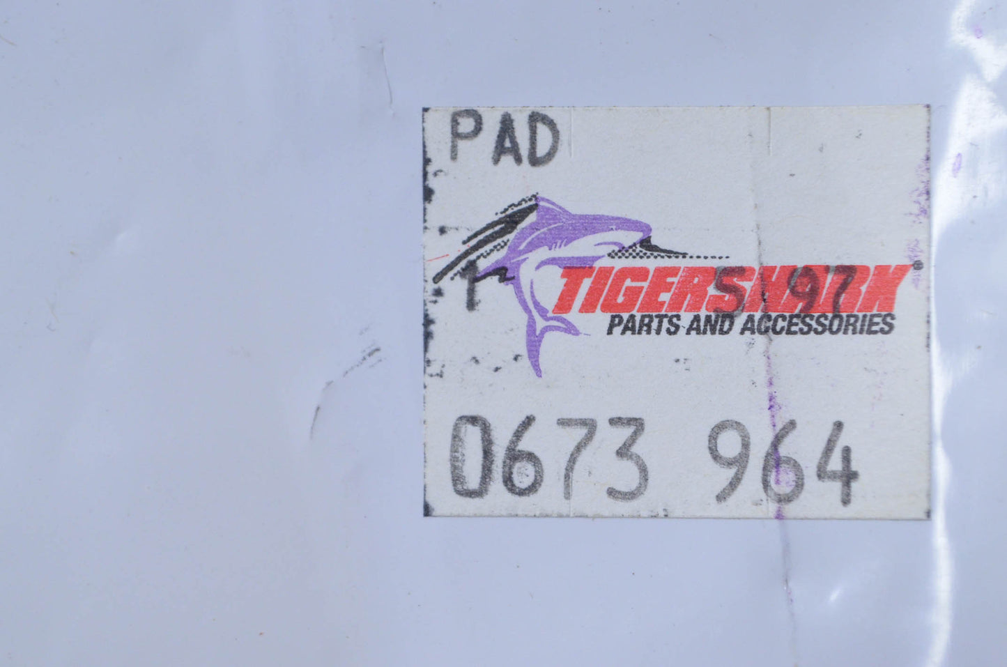 Tigershark 0673-964 Black Front Right Foot Pad NOS