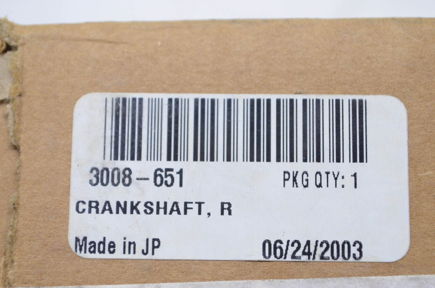 Tigershark 3008-651 R Crankshaft NOS