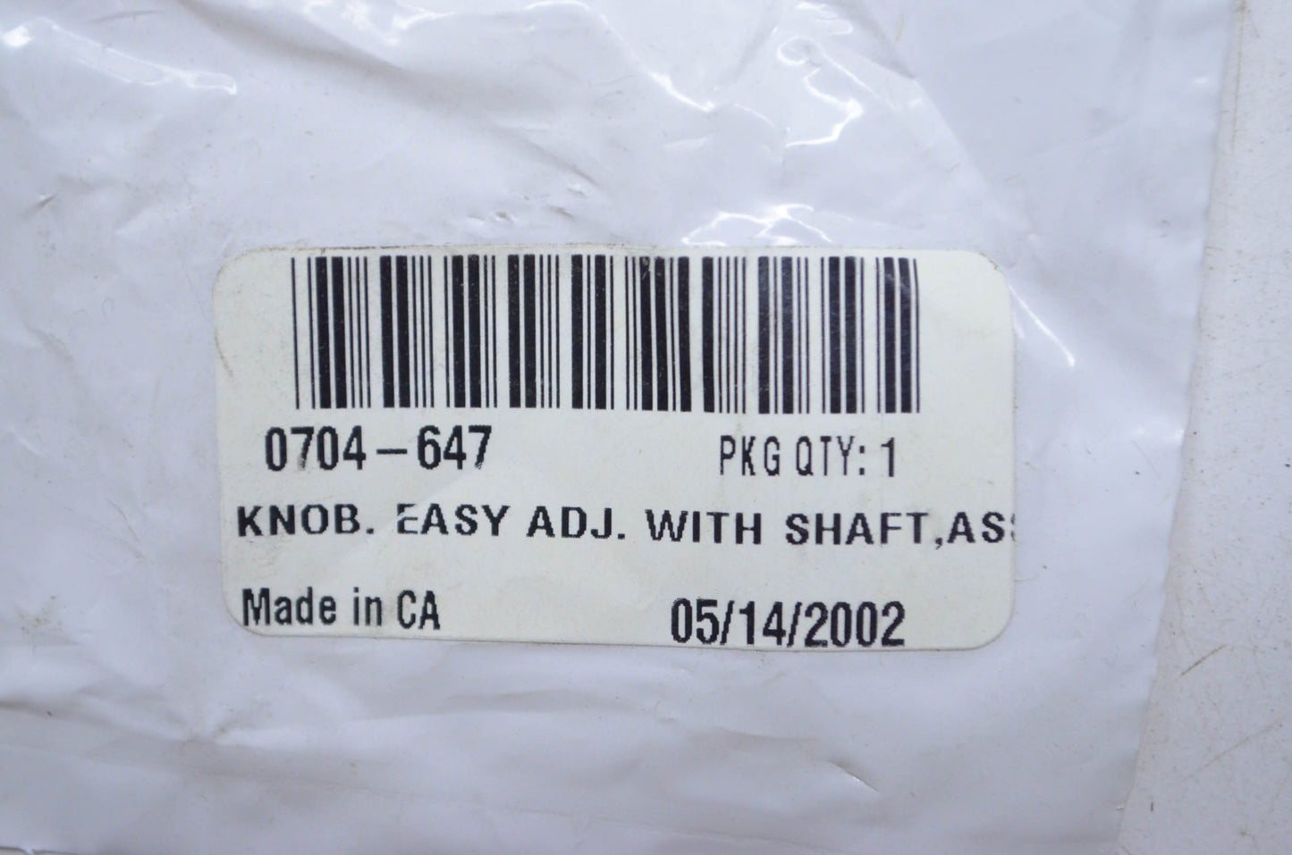OEM Arctic Cat 0704-647 Easy Adjust w/ Shaft Knob Assembly NOS