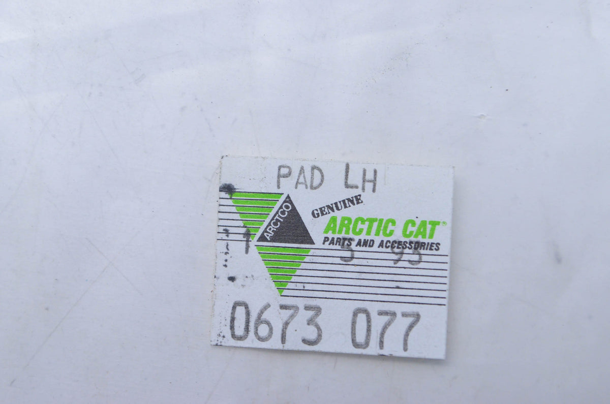 OEM Arctic Cat 0673-077 Left Hand Foot Deck Pad NOS