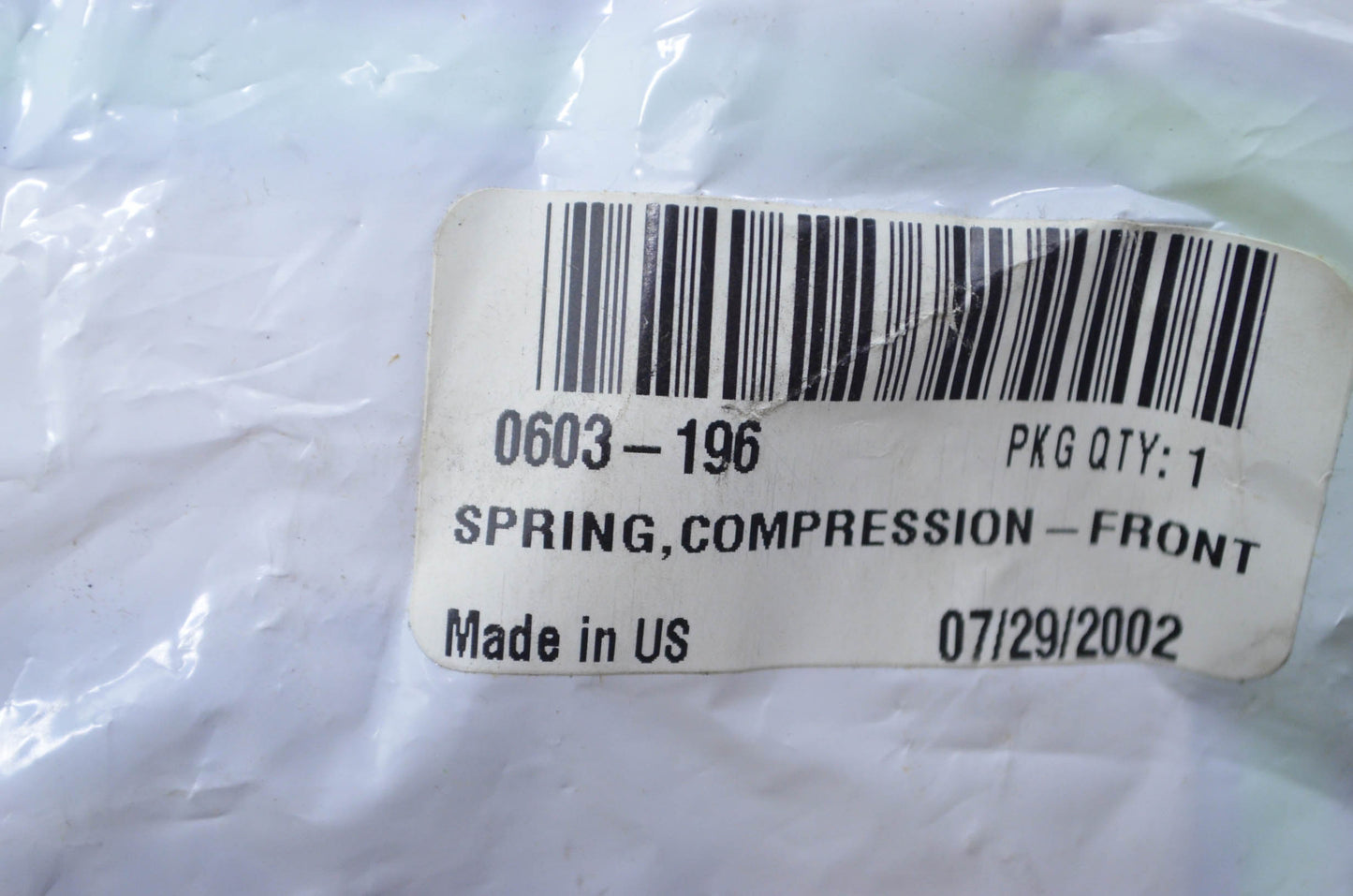 OEM Arctic Cat 0603-196 Front Compression Spring NOS