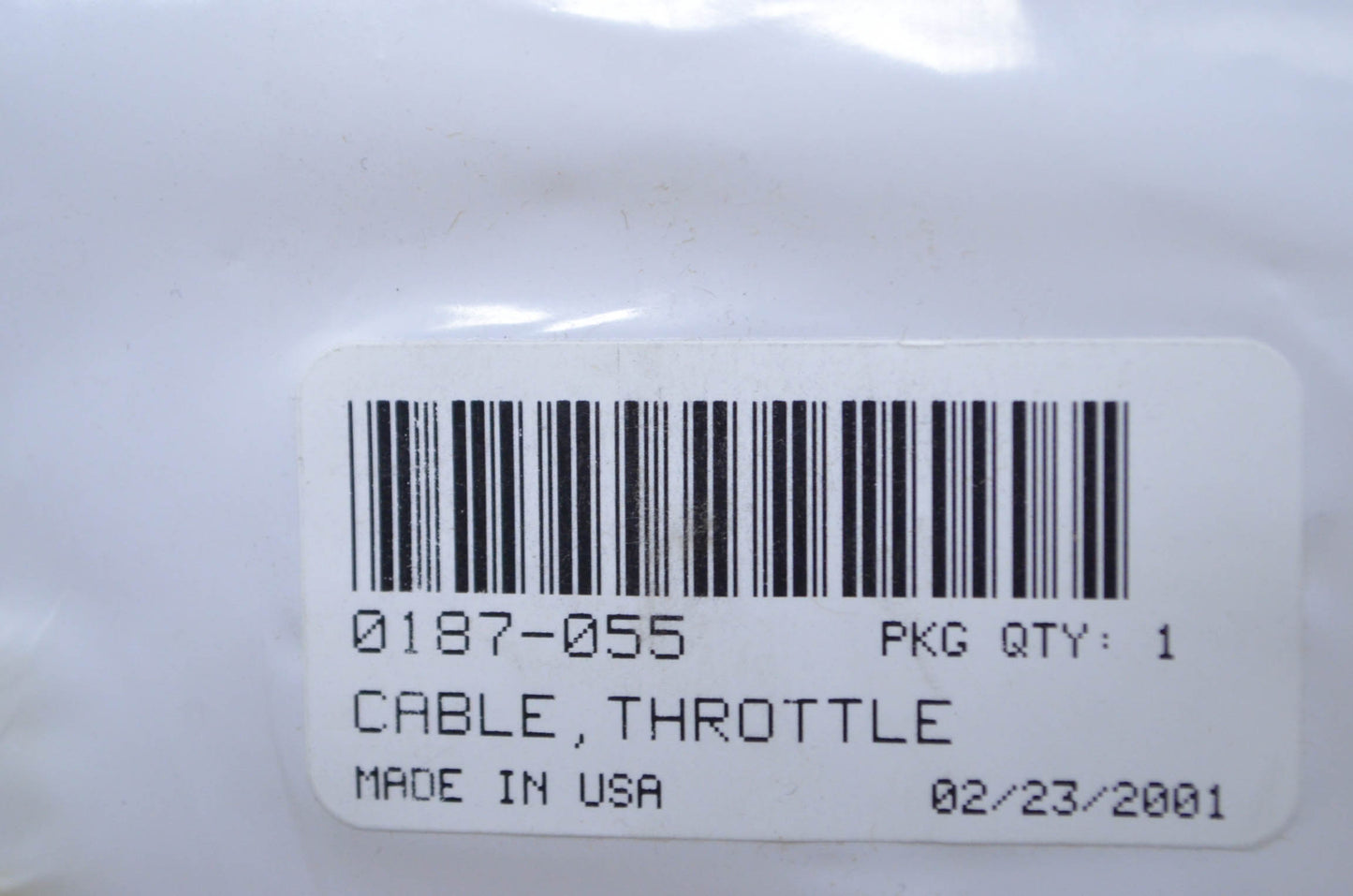 OEM Arctic Cat 0187-055 Throttle Cable NOS