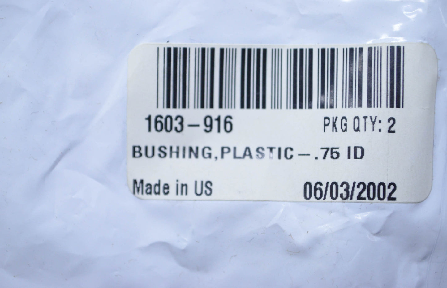OEM Arctic Cat 1603-916 Plastic Bushing .75 ID Qty 2 NOS