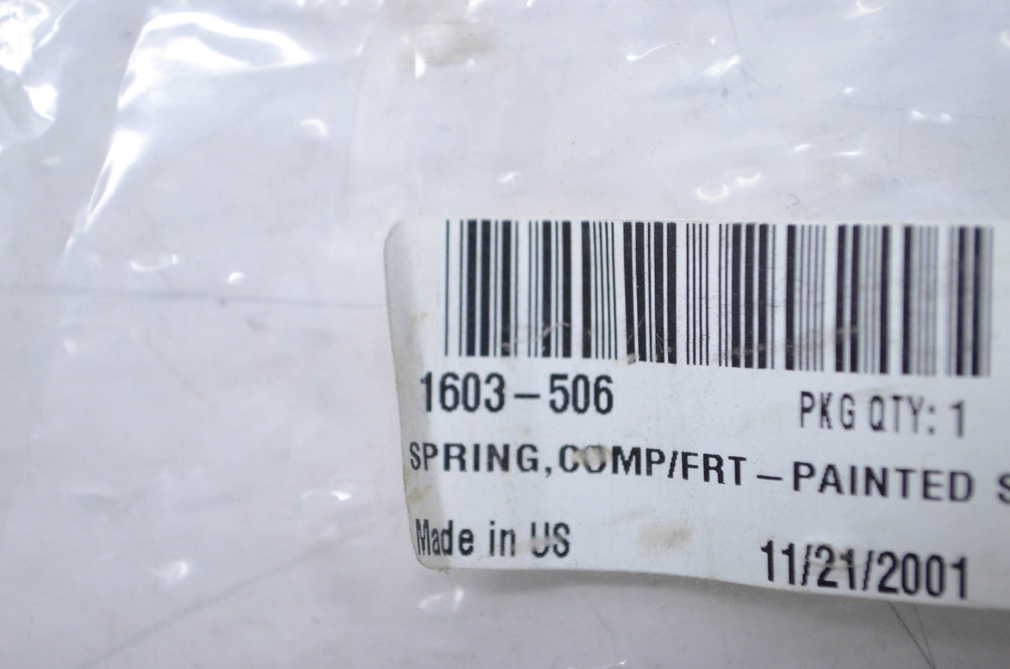 OEM Arctic Cat 1603-506 Silver Front Compression Spring NOS