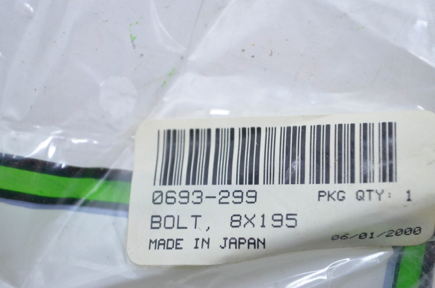 OEM Arctic Cat 0693-299 Bolt 8X195 NOS