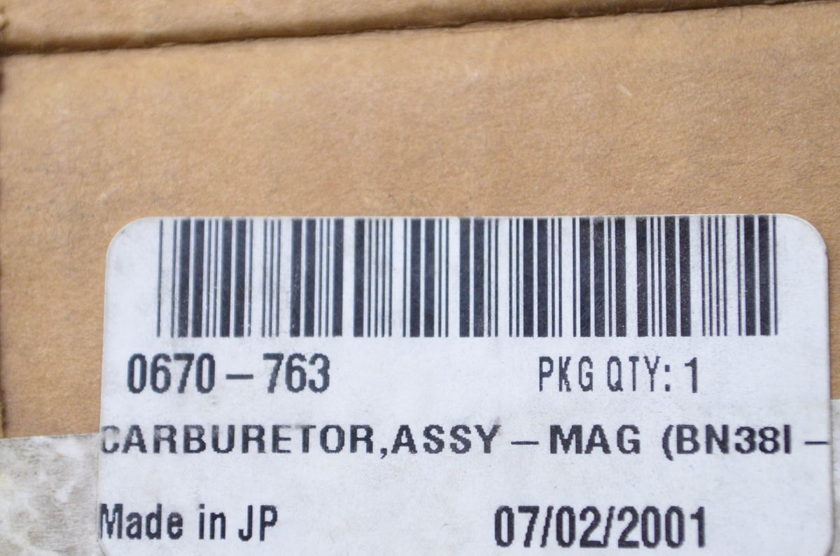 Tigershark 0670-763 Carburetor Assembly NOS