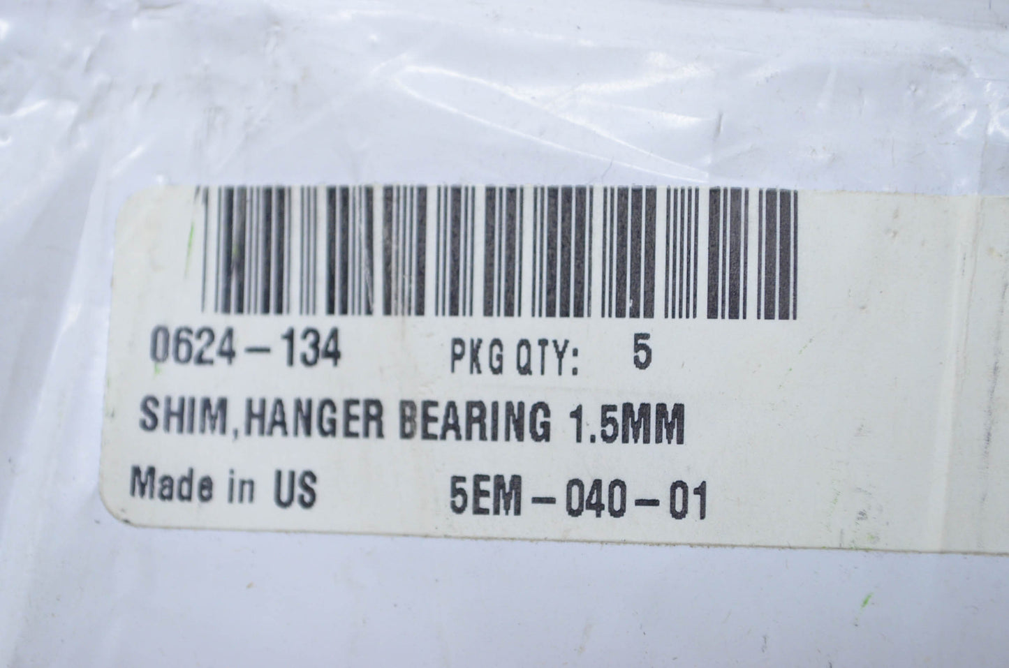 OEM Arctic Cat 0624-134 Hanger Bearing Shim 1.5mm Qty 5 NOS