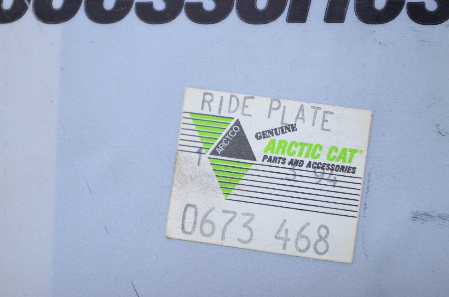 Tigershark 0673-468 Ride Plate NOS