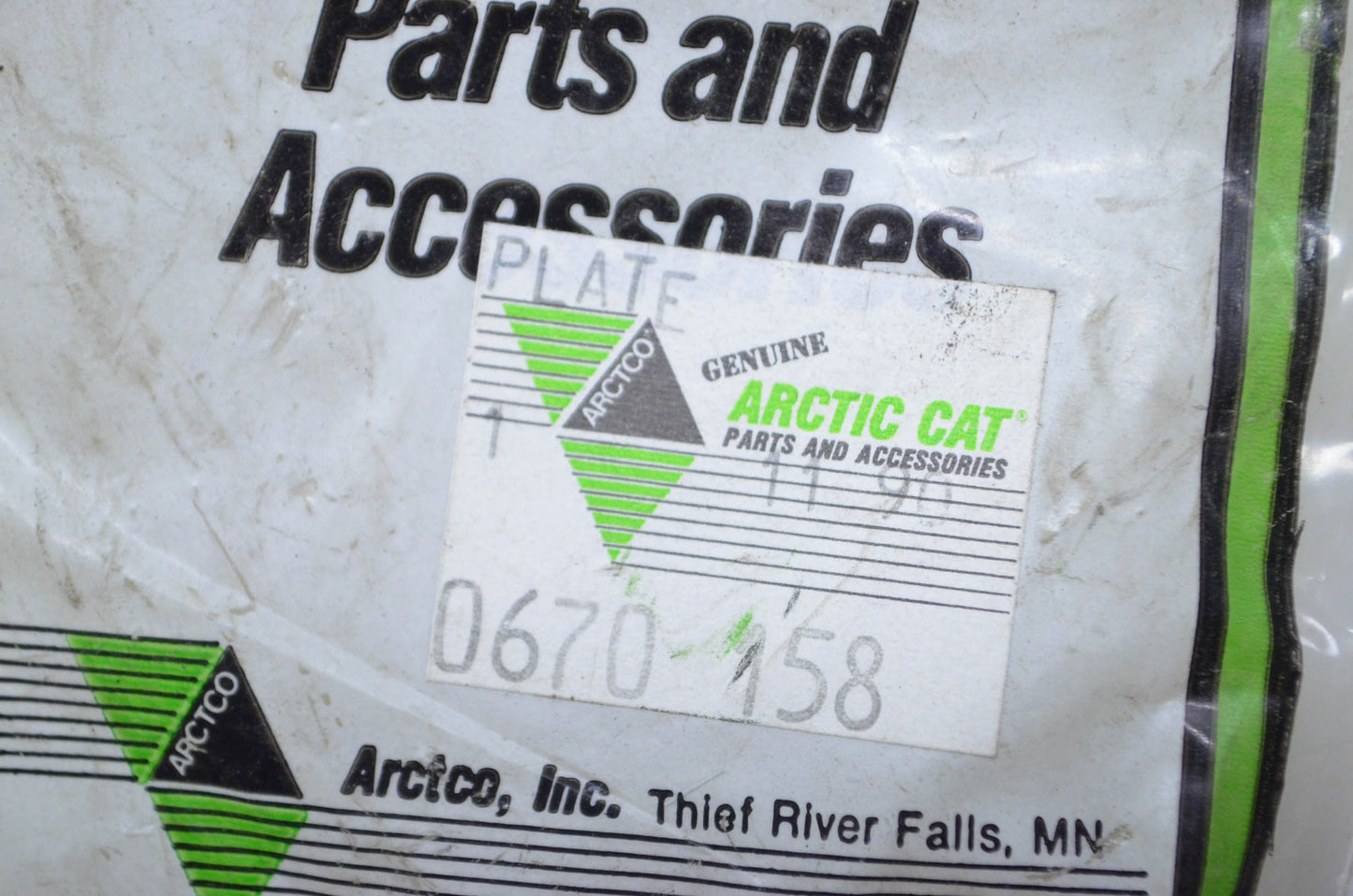 OEM Arctic Cat 0670-158 Carb Boot Adapter Plate NOS