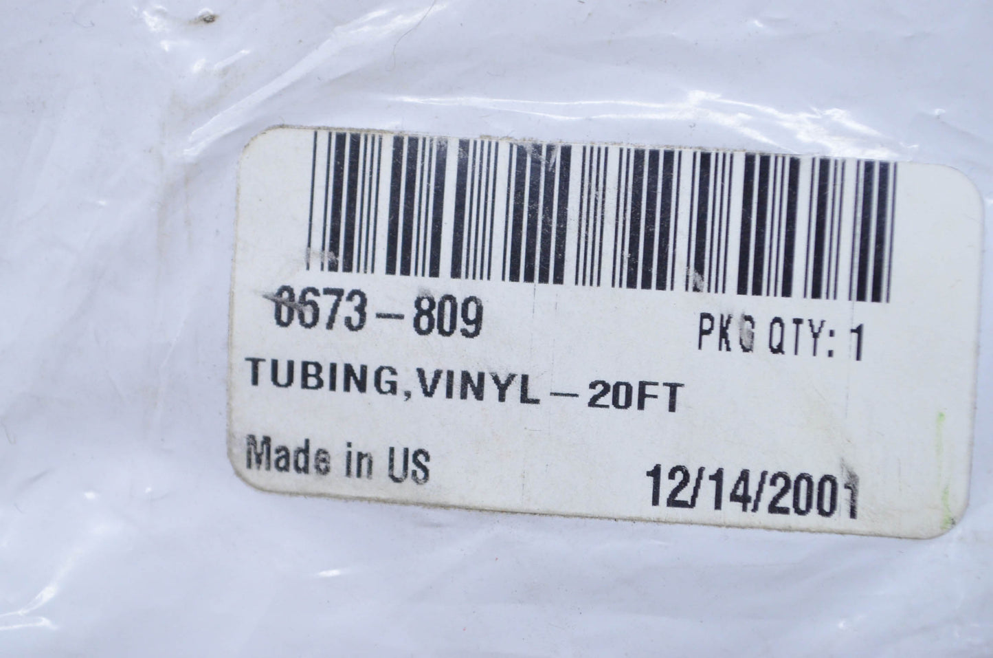 20' Vinyl Tubing NOS