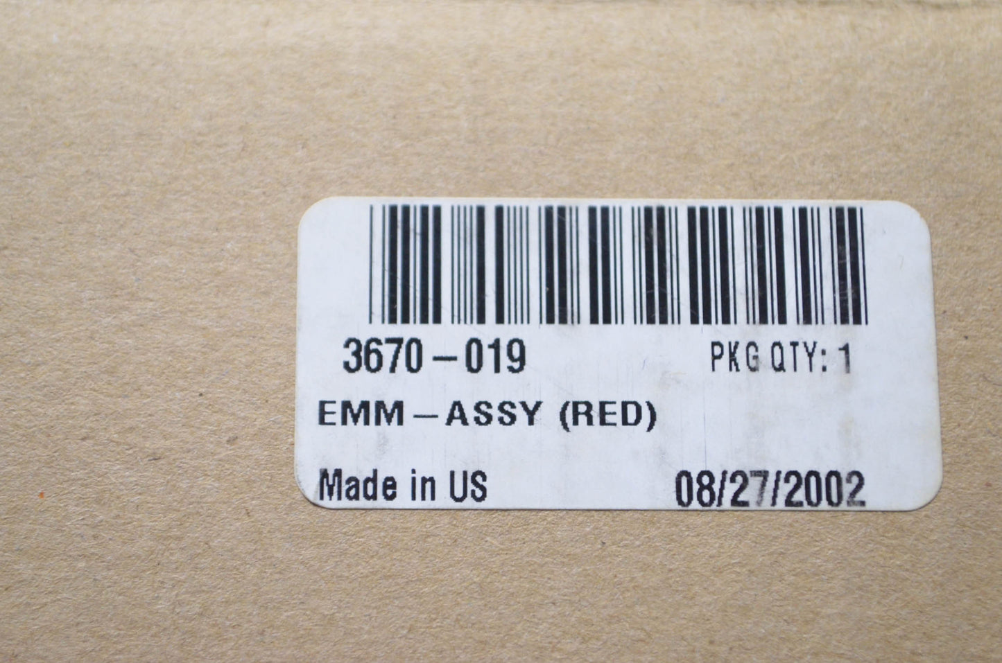 Tigershark 3670-019 EMM CDI EDU Module Red NOS