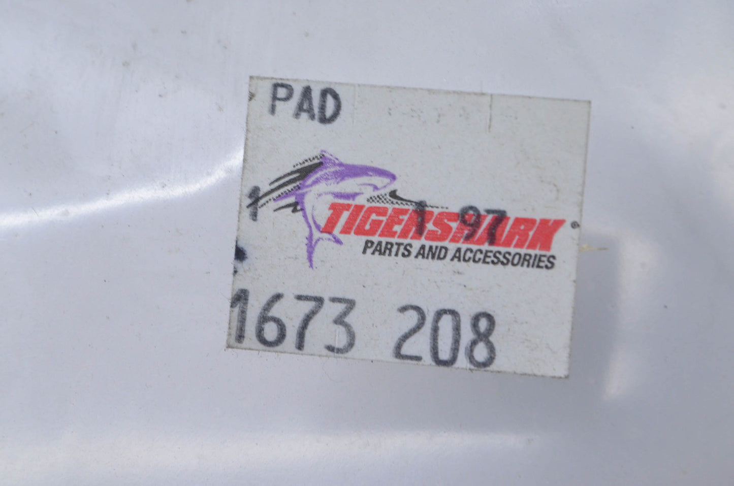 Tigershark 1673-208 Purple Rear Foot Pad NOS