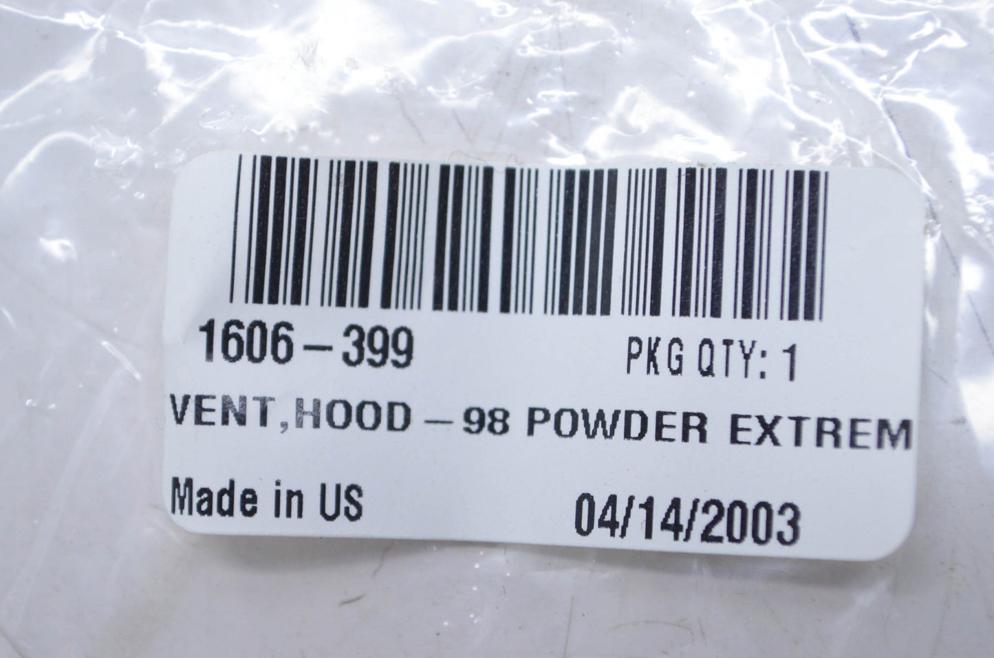 OEM Arctic Cat 1606-399 Hood Vent NOS