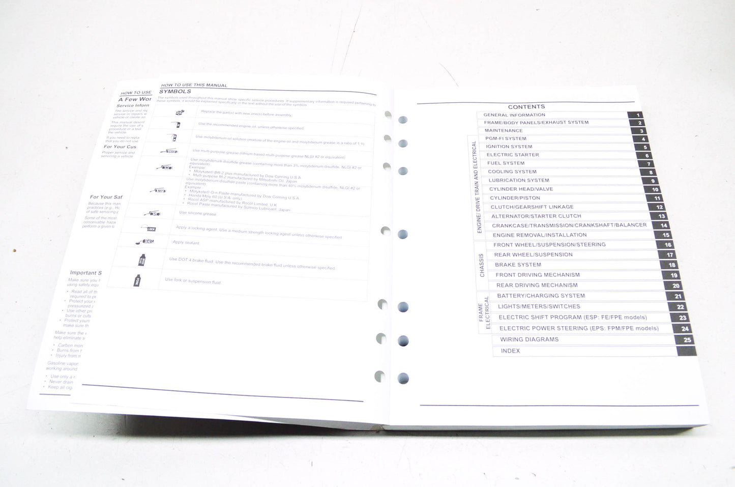 OEM Honda 2012-2013 TRX500 Service Manual