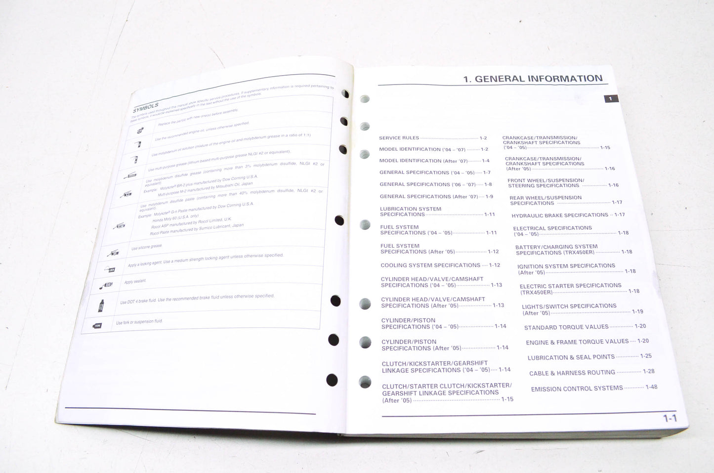 OEM Honda 2004-2014 TRX450R/ER Service Manual