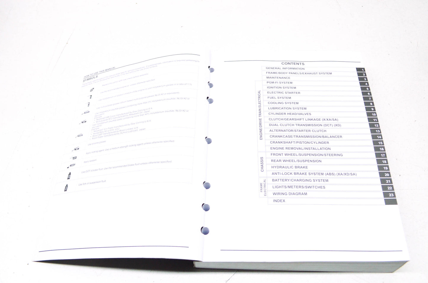 OEM Honda 61MGS03 2012-2015 NC700X/XD Service Manual NOS